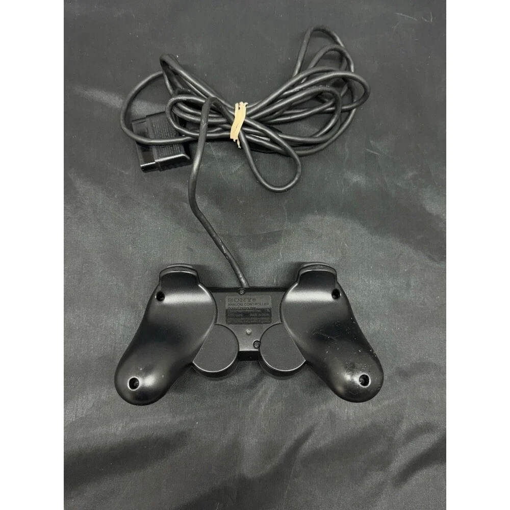 PS2 DualShock 2 Controller OEM Black SCPH-10010 AS IS FOR PARTS REPAIR